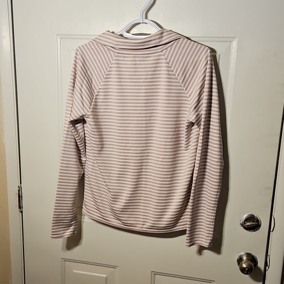 Oiselle Pink Striped Active Top - Picture 7 of 7